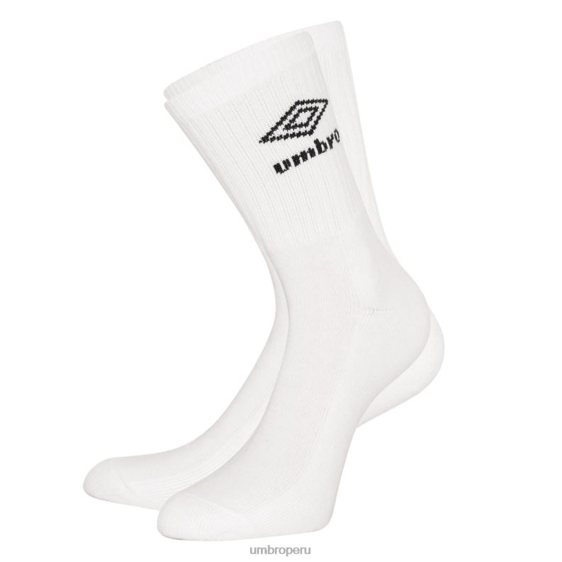 calcetines deportivos paquete de 3 hombres ropa 64RRH251 Umbro blanco negro