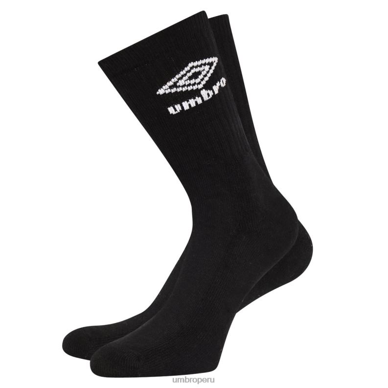 calcetines deportivos paquete de 3 hombres ropa 64RRH252 Umbro blanco negro