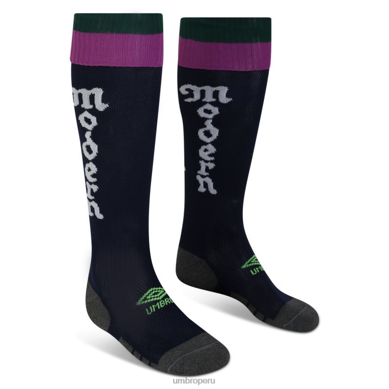 calcetines deportivos rugby aries hombres accesorios 64RRH264 Umbro azul marino/verde
