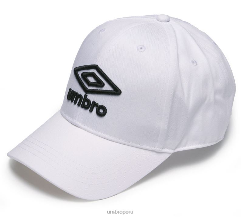 gorra con logo hombres accesorios 64RRH279 Umbro blanco negro