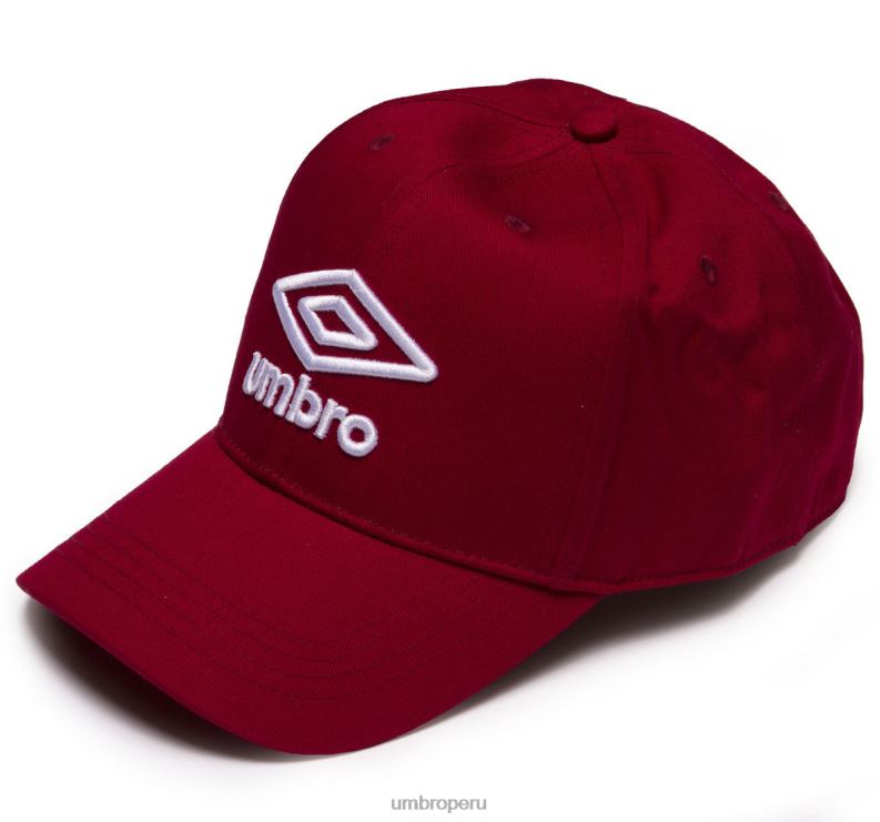 gorra con logo hombres accesorios 64RRH280 Umbro ciclismo rojo/blanco