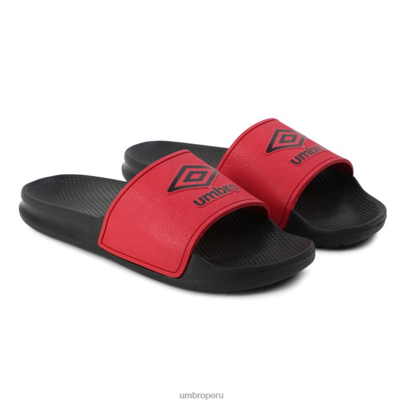 chanclas confort squadra hombres calzado 64RRH335 Umbro bermellón/negro