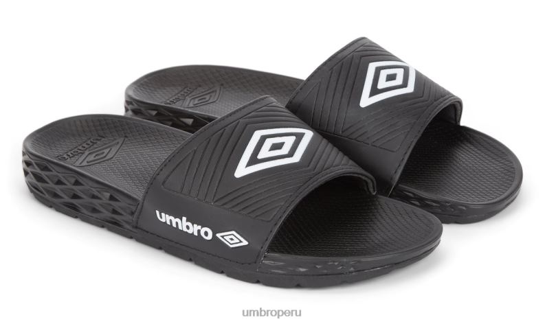 equipar toboganes de recuperación hombres calzado 64RRH339 Umbro blanco negro