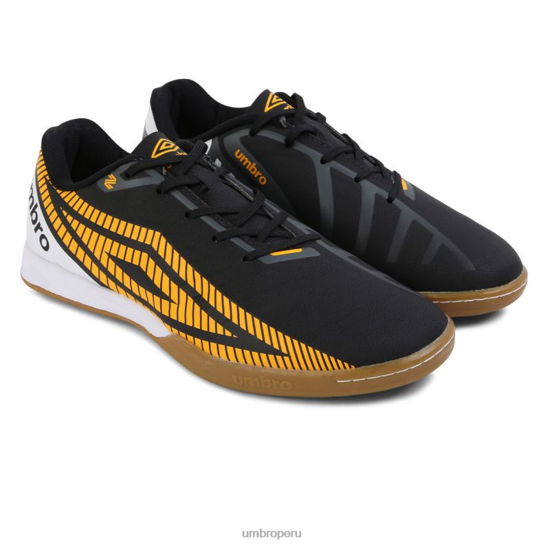 sala brz liga hombres calzado 64RRH311 Umbro negro/blanco/azafrán
