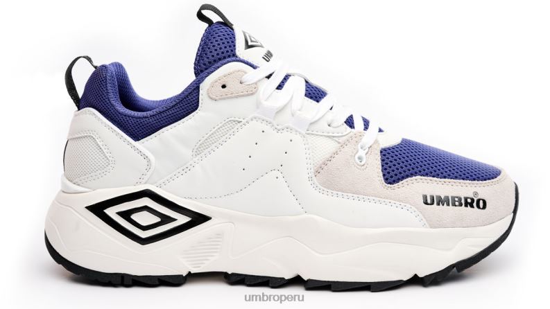 corre m le hombres calzado 64RRH323 Umbro blanco/negro/azul marino
