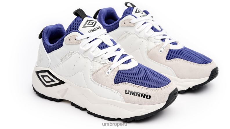 corre m le hombres calzado 64RRH323 Umbro blanco/negro/azul marino