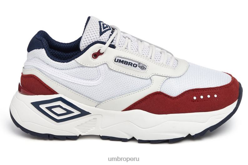 zapatilla fénix hombres calzado 64RRH328 Umbro blanco/azul marino oscuro/merlot