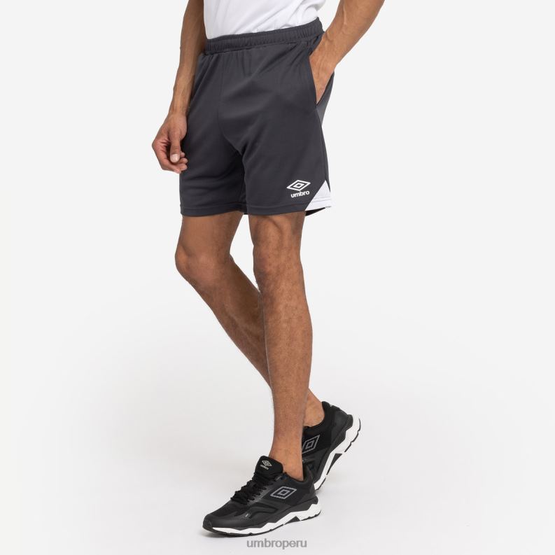 entrenamiento total corto hombres ropa 64RRH201 Umbro carbono/blanco