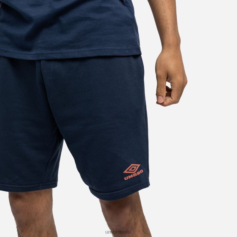 jogging diamante corto hombres ropa 64RRH221 Umbro humor índigo/salsa picante