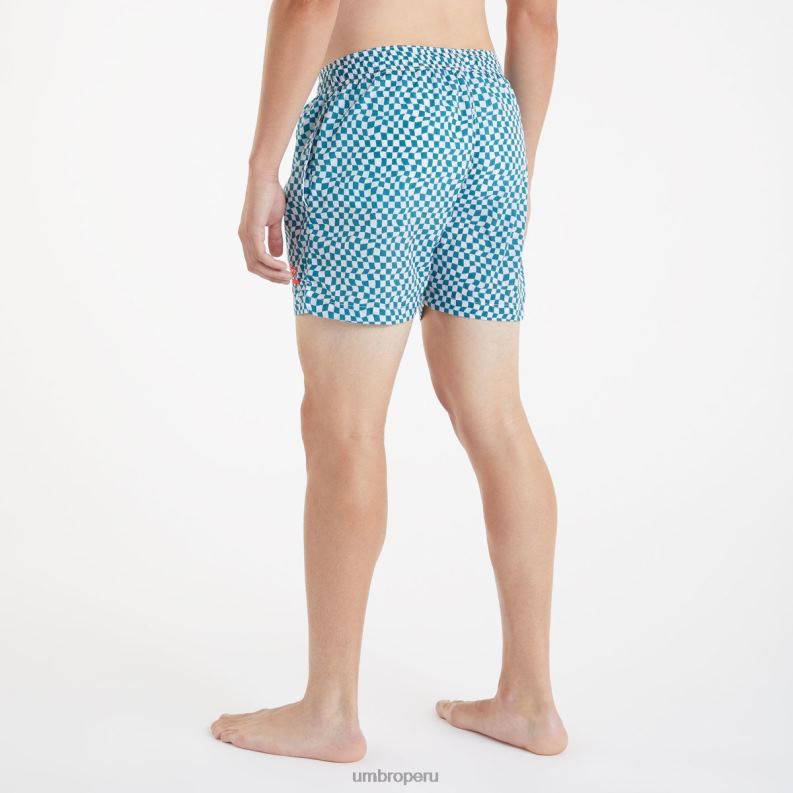 mtv nadar corto hombres ropa 64RRH203 Umbro abeto sombreado/blanco brillante