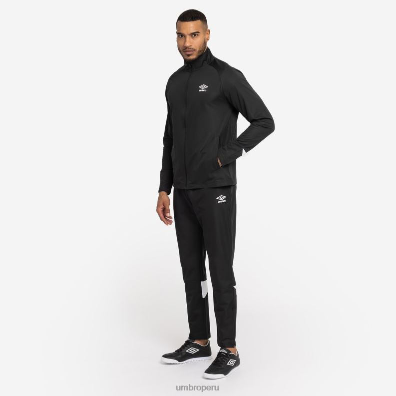 traje de punto de entrenamiento total hombres ropa 64RRH190 Umbro blanco negro