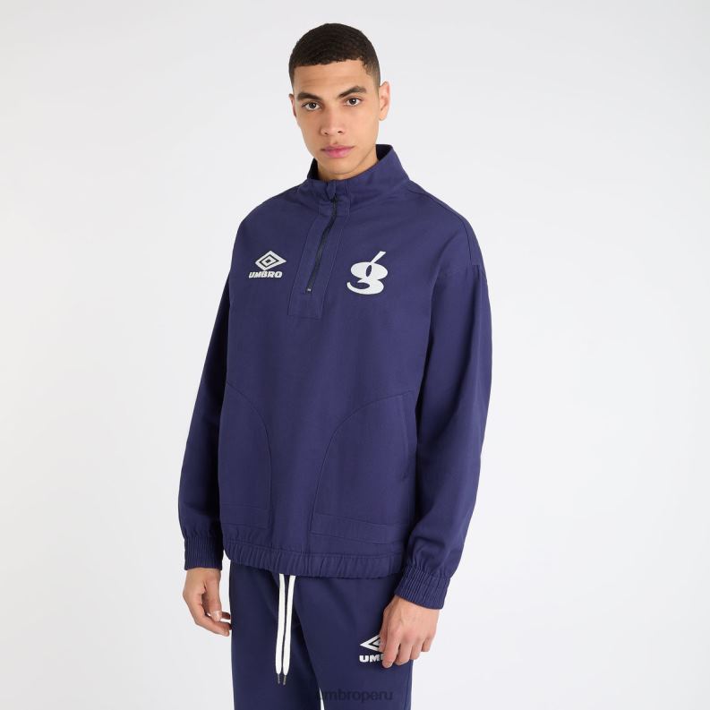 bata de taladro gio goi hombres ropa 64RRH231 Umbro patriota azul