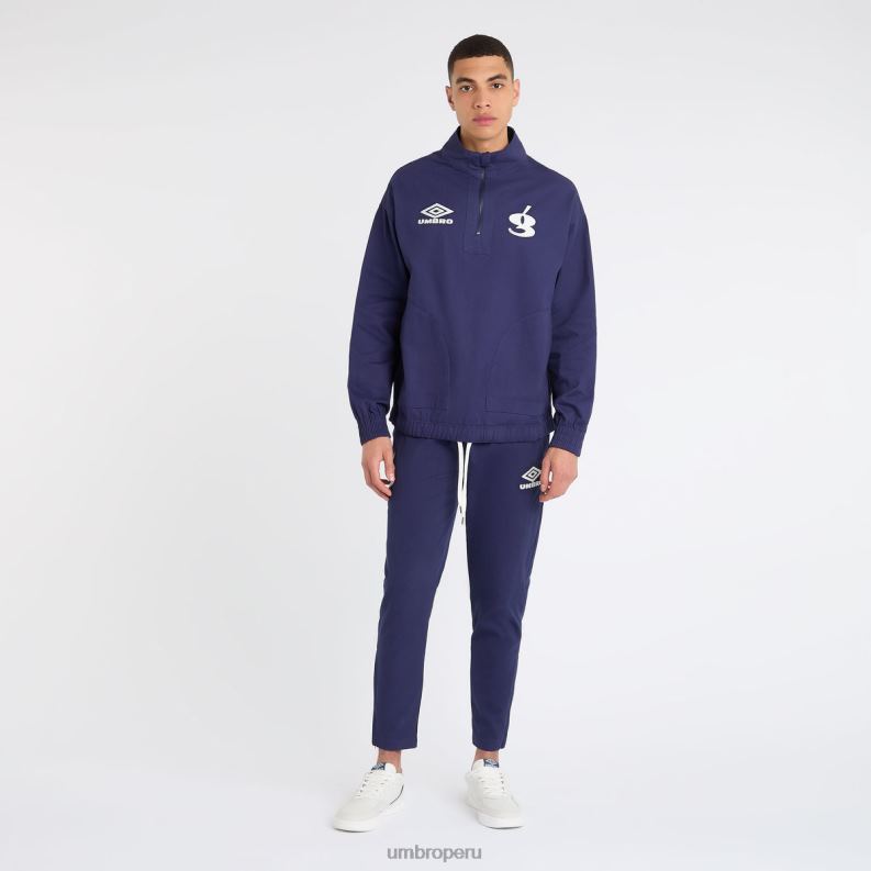 bata de taladro gio goi hombres ropa 64RRH231 Umbro patriota azul