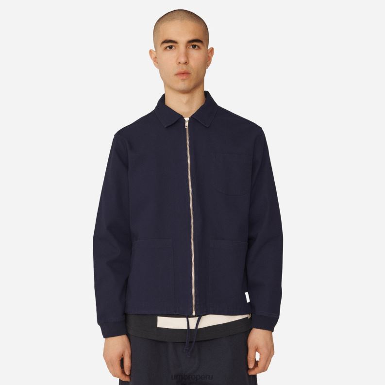 chaqueta de calentamiento ymc hombres ropa 64RRH246 Umbro chaqueta azul marino