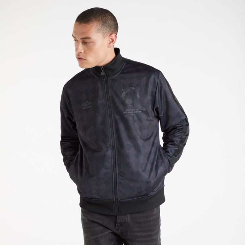 chaqueta de celebración de nuevo orden hombres ropa 64RRH228 Umbro negro