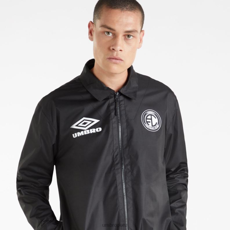 chaqueta de entrenador adicto f.c hombres ropa 64RRH249 Umbro negro
