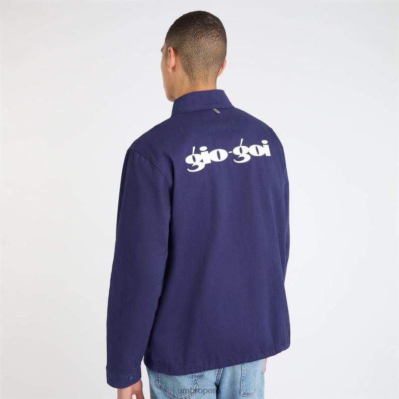 chaqueta de entrenador gio goi hombres ropa 64RRH245 Umbro patriota azul