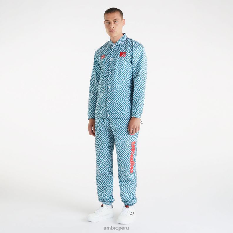 chaqueta de entrenador mtv hombres ropa 64RRH229 Umbro abeto sombreado/blanco brillante