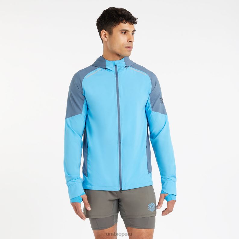 chaqueta ligera de entrenamiento profesional elite hombres ropa 64RRH230 Umbro malibu azul/mar de bering