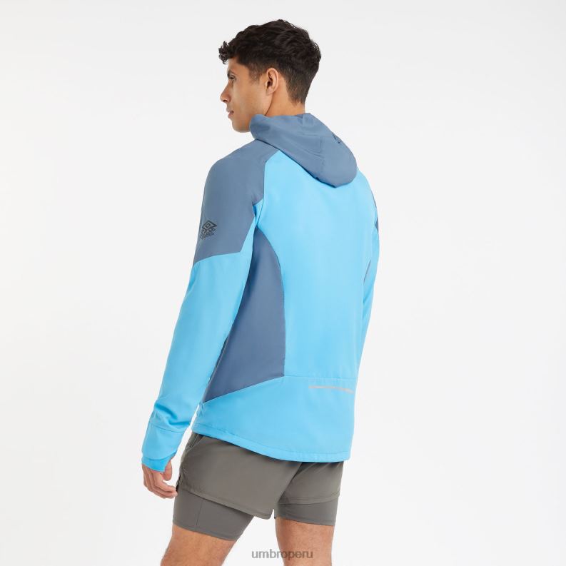 chaqueta ligera de entrenamiento profesional elite hombres ropa 64RRH230 Umbro malibu azul/mar de bering