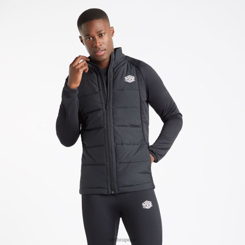 chaqueta térmica de entrenamiento profesional hombres ropa 64RRH239 Umbro negro