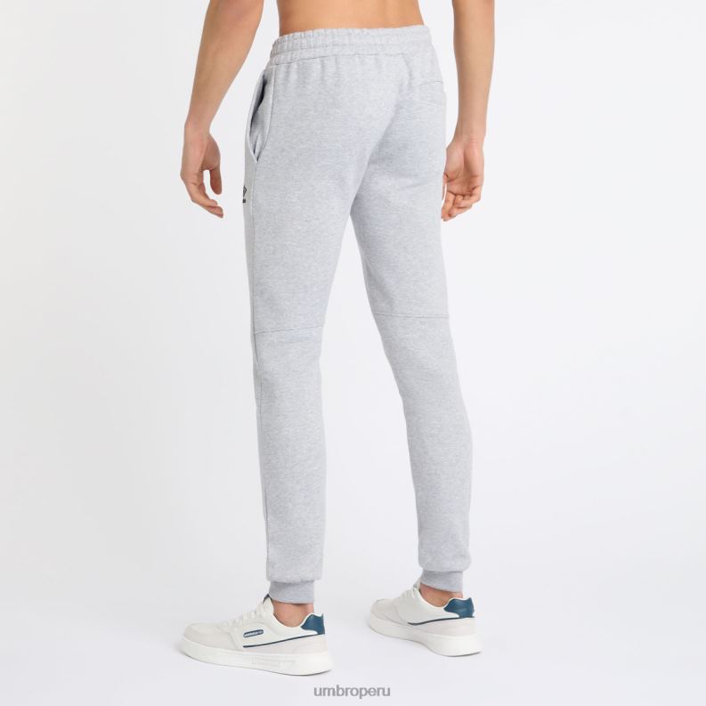 joggers ajustados centrales hombres ropa 64RRH175 Umbro gris jaspeado/azul universitario