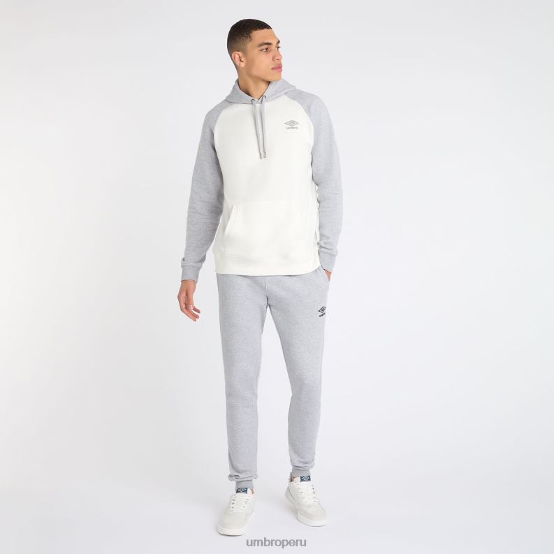 joggers ajustados centrales hombres ropa 64RRH175 Umbro gris jaspeado/azul universitario