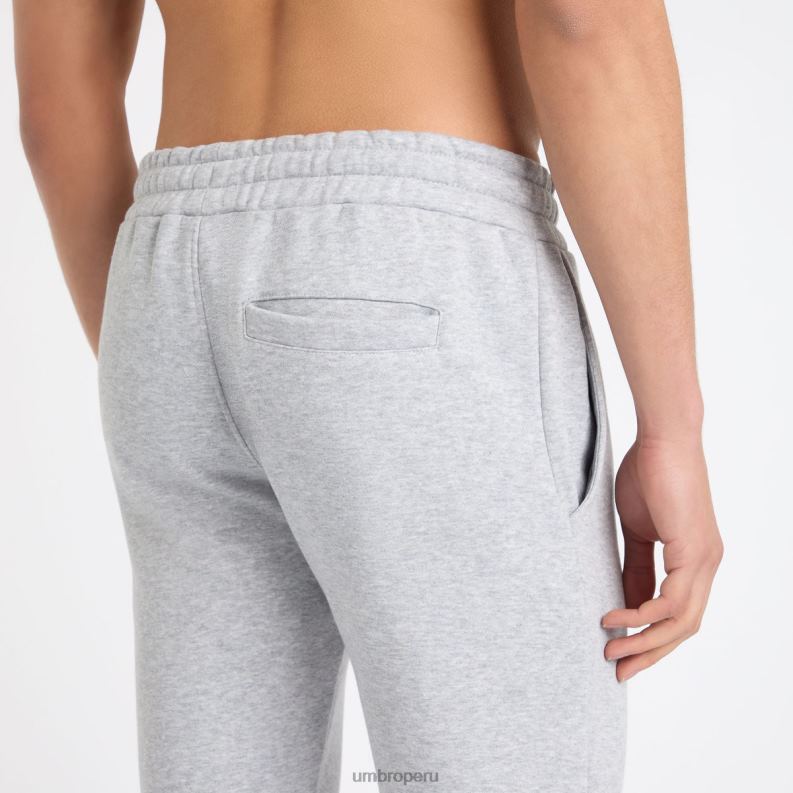 joggers ajustados centrales hombres ropa 64RRH175 Umbro gris jaspeado/azul universitario