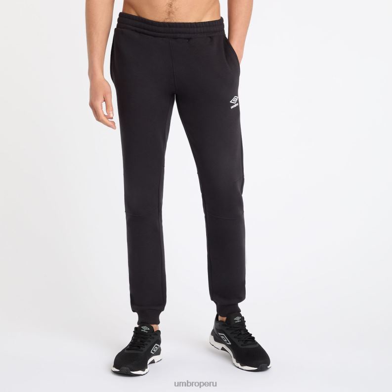 joggers ajustados centrales hombres ropa 64RRH176 Umbro blanco negro
