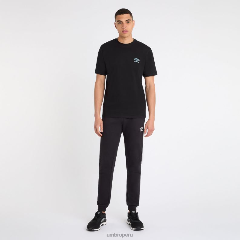 joggers ajustados centrales hombres ropa 64RRH176 Umbro blanco negro