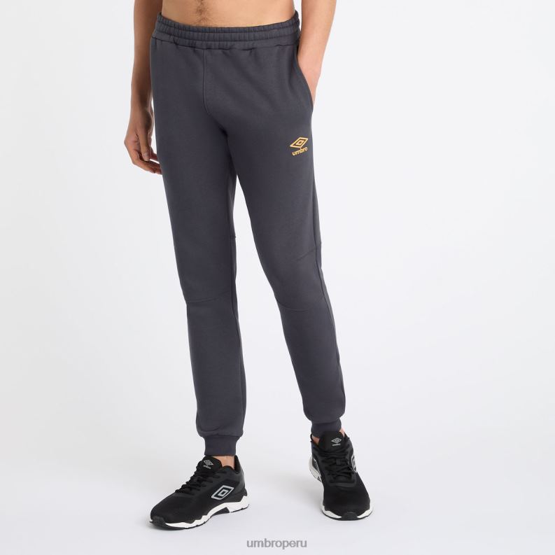 joggers ajustados centrales hombres ropa 64RRH177 Umbro azul colegial/naranja intenso