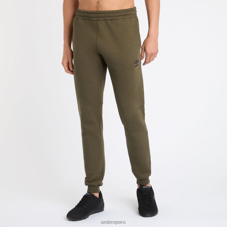 joggers ajustados centrales hombres ropa 64RRH178 Umbro noche del bosque/negro