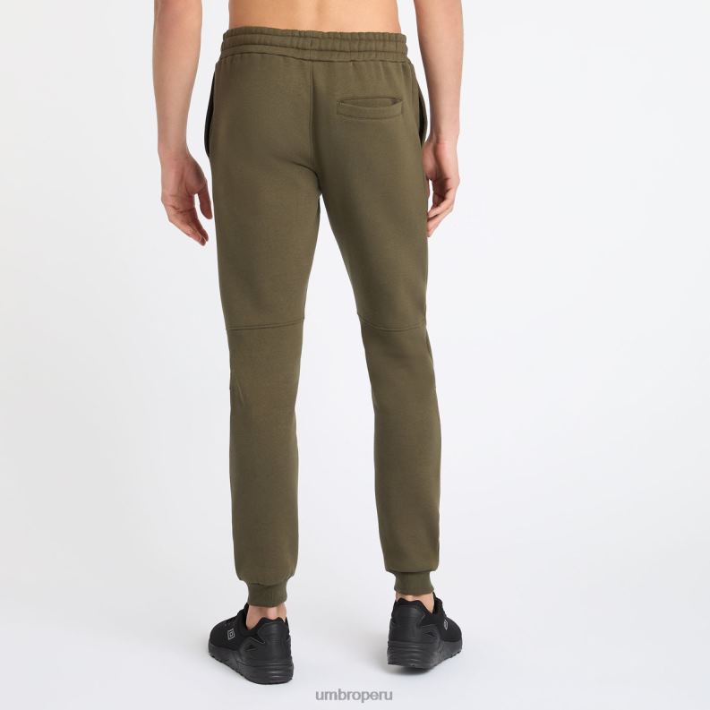 joggers ajustados centrales hombres ropa 64RRH178 Umbro noche del bosque/negro