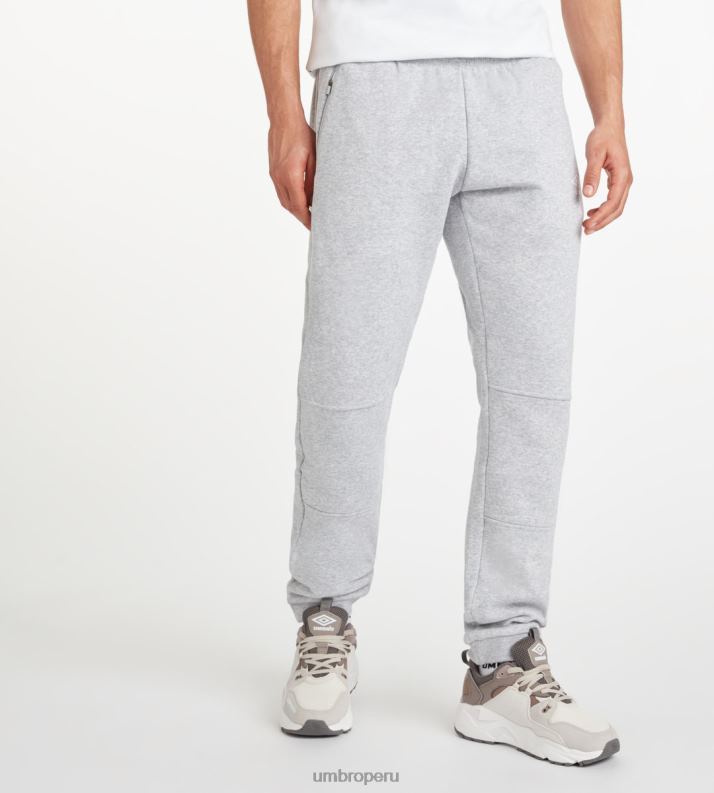 jogging club de ocio hombres ropa 64RRH170 Umbro gris jaspeado/blanco