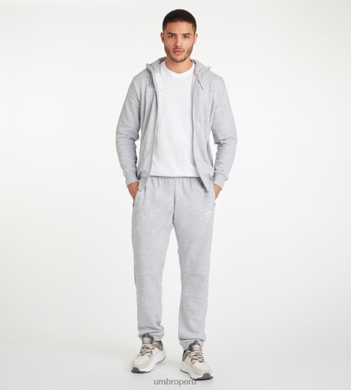 jogging club de ocio hombres ropa 64RRH170 Umbro gris jaspeado/blanco