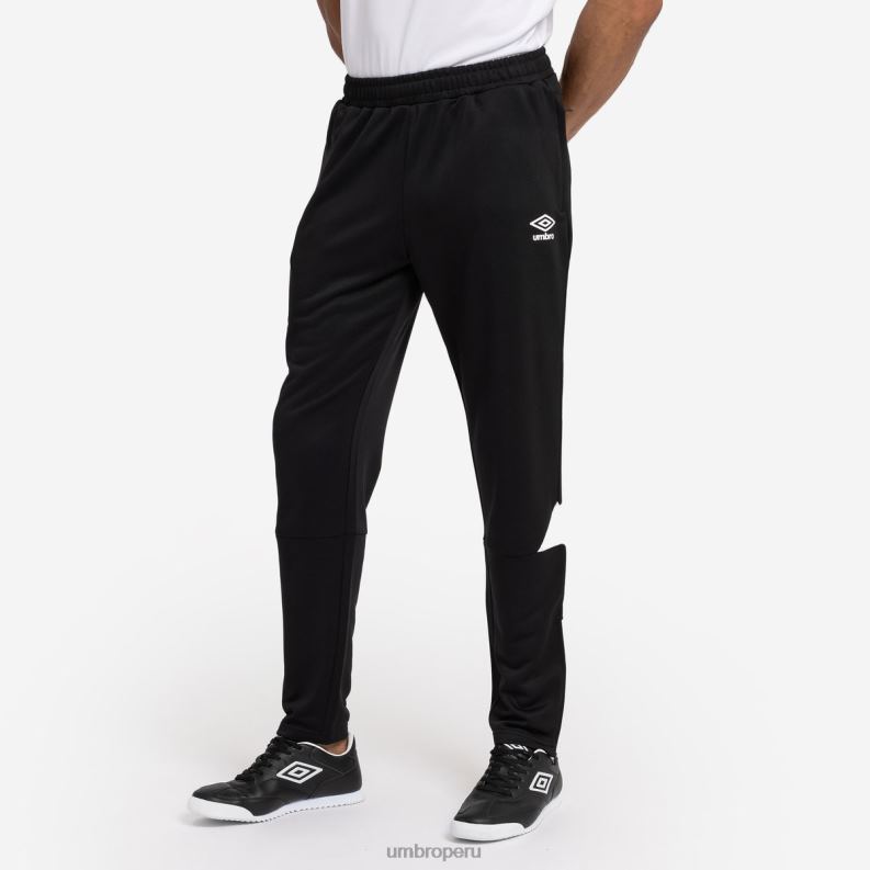 pantalón cónico de entrenamiento total hombres ropa 64RRH156 Umbro blanco negro