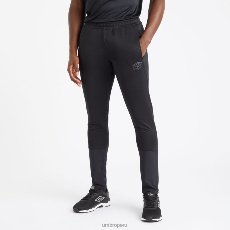 pantalón de entrenamiento profesional de poliéster hombres ropa 64RRH166 Umbro negro