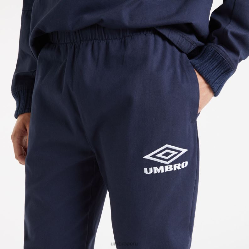pantalón de perforación hombres ropa 64RRH165 Umbro azul marino oscuro