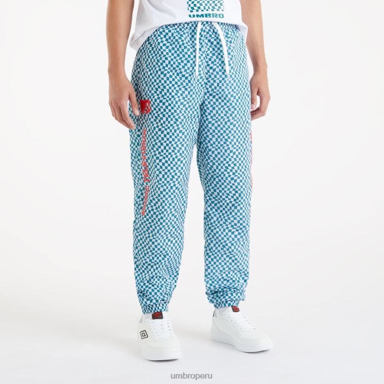 pantalón deportivo mtv hombres ropa 64RRH161 Umbro abeto sombreado/blanco brillante