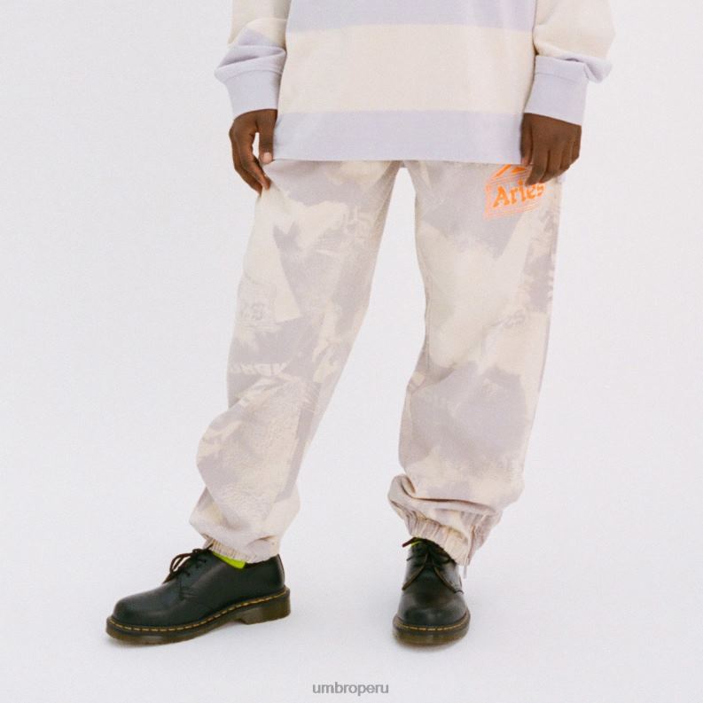 pantalones de dril de algodón aries pro 64 hombres ropa 64RRH192 Umbro lila/crema/negro