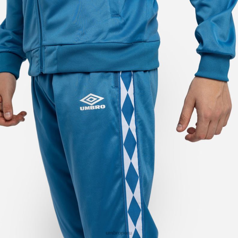 pantalones de tricot con cinta de diamantes hombres ropa 64RRH180 Umbro vallarta azul/blanco