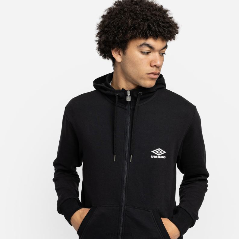 capucha de diamante zt hombres ropa 64RRH142 Umbro negro/roca lunar