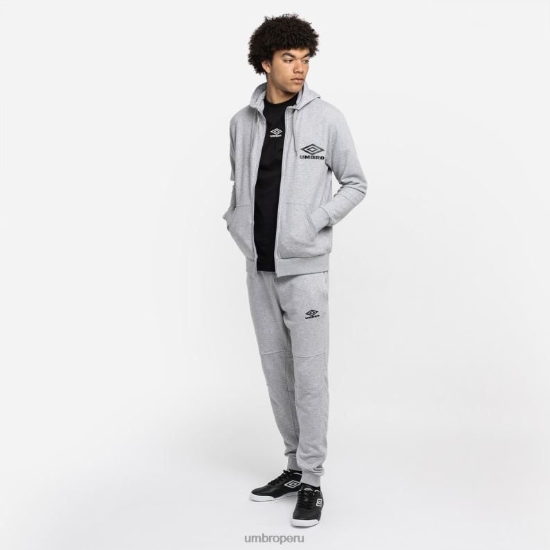 capucha de diamante zt hombres ropa 64RRH143 Umbro gris jaspeado/negro