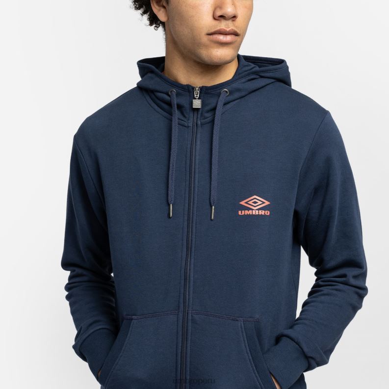 capucha de diamante zt hombres ropa 64RRH144 Umbro humor índigo/salsa picante