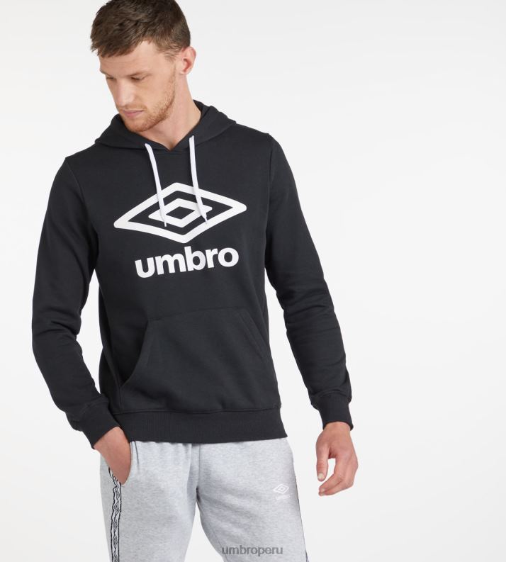 sudadera con capucha y logo grande - loopback hombres ropa 64RRH97 Umbro negro