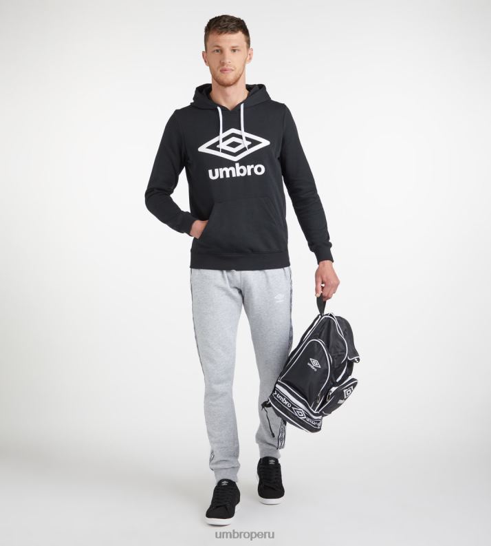 sudadera con capucha y logo grande - loopback hombres ropa 64RRH97 Umbro negro
