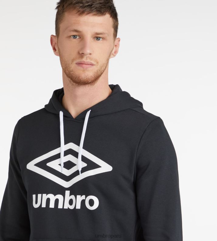 sudadera con capucha y logo grande - loopback hombres ropa 64RRH97 Umbro negro