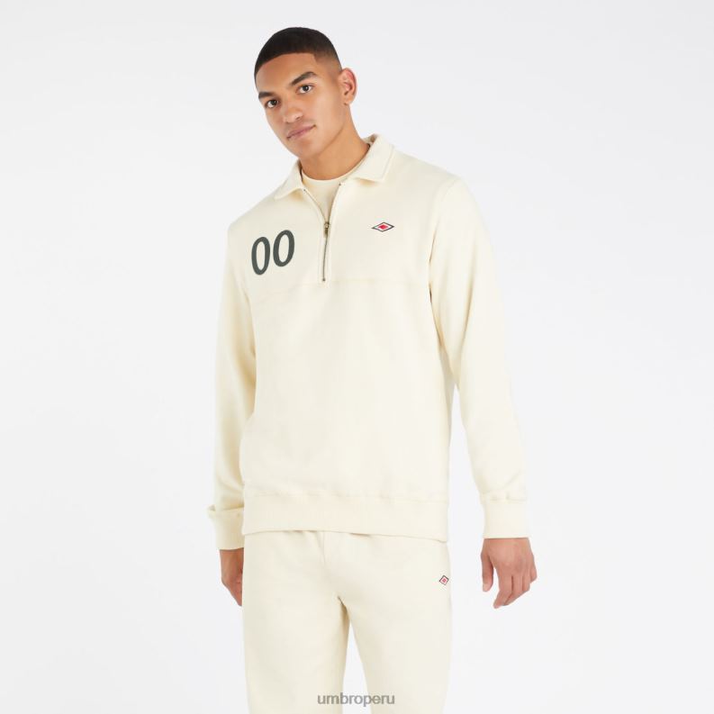 sudadera con cremallera de un cuarto hombres ropa 64RRH98 Umbro perla de semilla