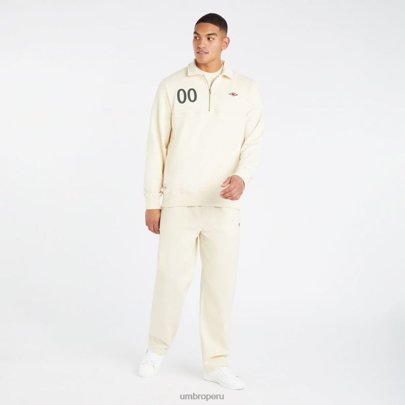sudadera con cremallera de un cuarto hombres ropa 64RRH98 Umbro perla de semilla