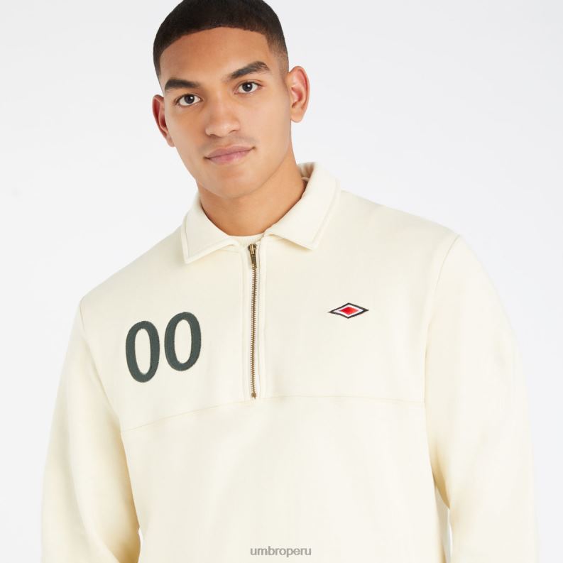 sudadera con cremallera de un cuarto hombres ropa 64RRH98 Umbro perla de semilla